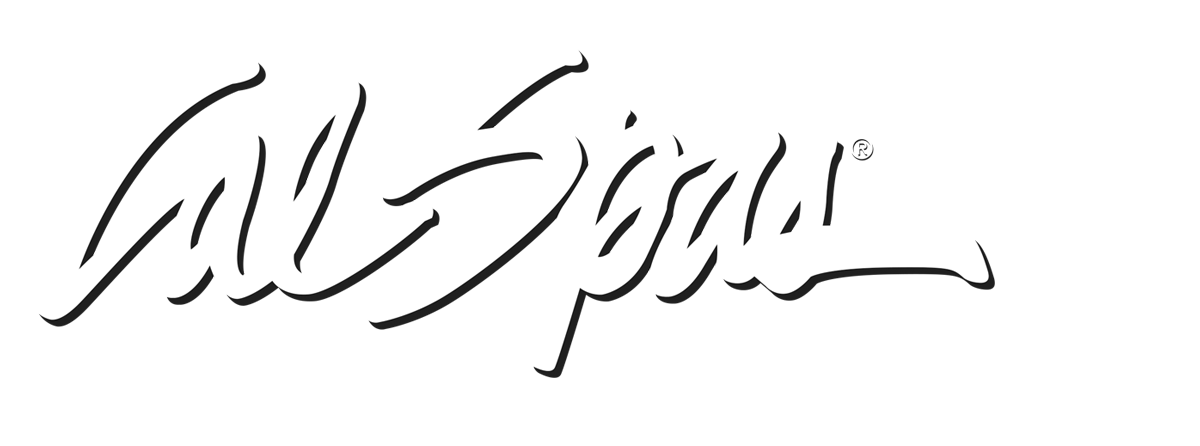 Calspas White logo hot tubs spas for sale San Marcos